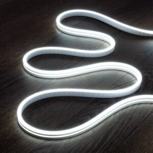 Neon Flex LED 9,5w/mt 24Vdc 120Led/mt IP65 Taglio 5cm Luce Natura